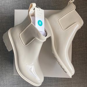 Camille Heeled Rainy Boots - A New Day Size 8